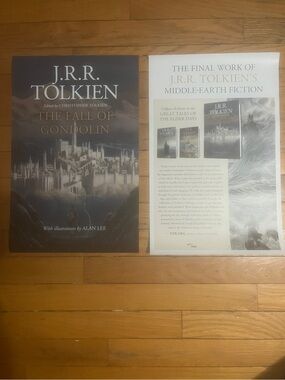 The Fall of Gondolin POSTER by J.R.R. Tolkien (Creater of LOTR) 2018 2-Sided